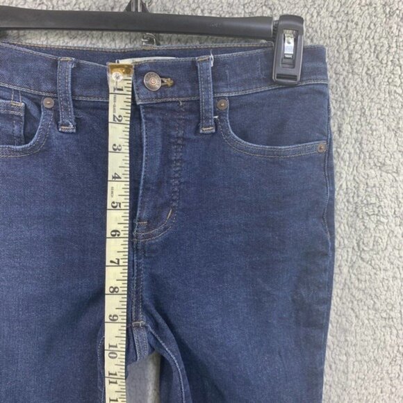Madewell Dark Wash Jeans Womens Pants Mid Rise Skinny Size 26 x 27 Orland MA938 - Picture 7 of 16